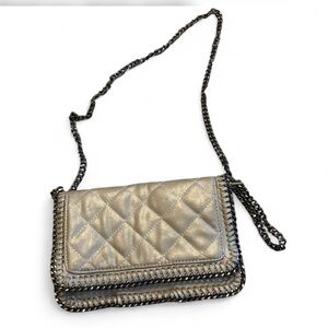 Chic Silver Quilted Chain Bag